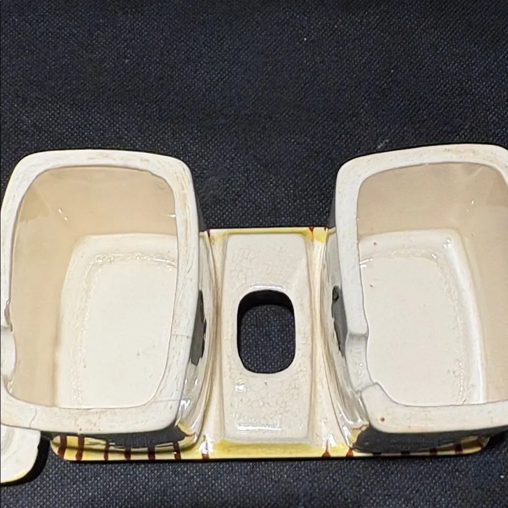 Hand-Painted Floral Ceramic breakfast Set in Yellow Accent